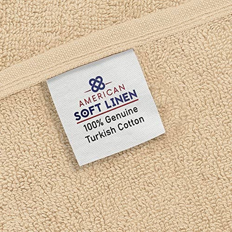 American Soft Linen Luxury Hotel & Spa Quality, Turkish Cotton, 27x54  Inches 4-Piece Bath Towel Set for Maximum Softness & Absorbency, Dry  Quickly - Sage Green 