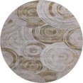 thumbnail image 2 of Addison Rugs Mayfield Premium Machine Washable Transitional Geometric Brown Round Rug, 8' x 8', 2 of 6