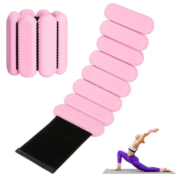 Jabón de silicona ajustable para muñeca y tobillo, 0,9 kg, color rosa