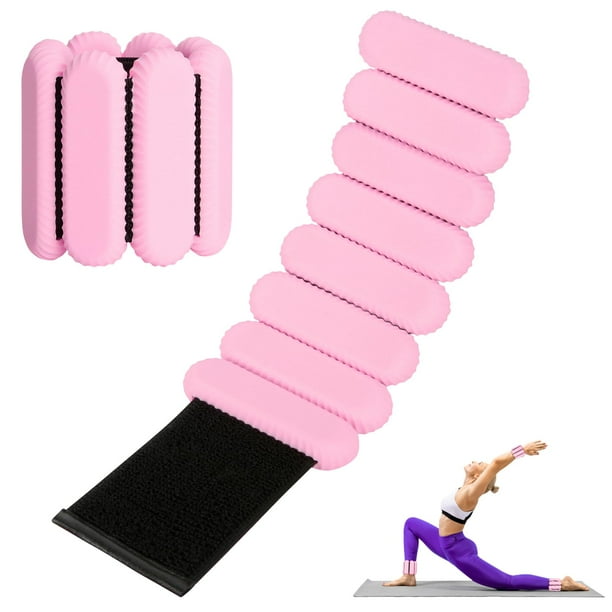 Jabón de silicona ajustable para muñeca y tobillo, 0,9 kg, color rosa