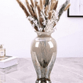 thumbnail image 4 of 11.8" Tall Blown Green Glass Vase, Colorful Opaque Glass Vase, Unique Design Wide Mouth Art Decoration for Home, Living Room, Dining Table, Pampas Grass Decor (Green), 4 of 6