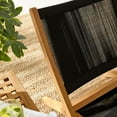 thumbnail image 3 of Modway Vienna Mobilier de Patio Extérieur Chaise Longue Ensemble de 3 Table, Noir, 3 of 13