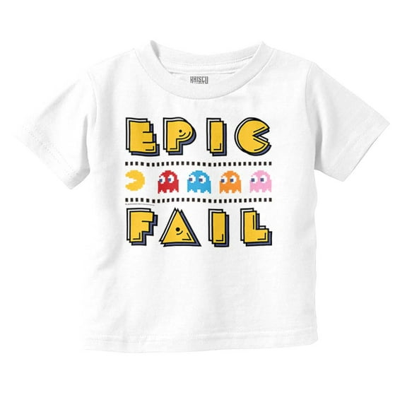 Hashtag Totally 80's Pacman Toddler Boy Girl T Shirt Infant Toddler Brisco Brands 18M