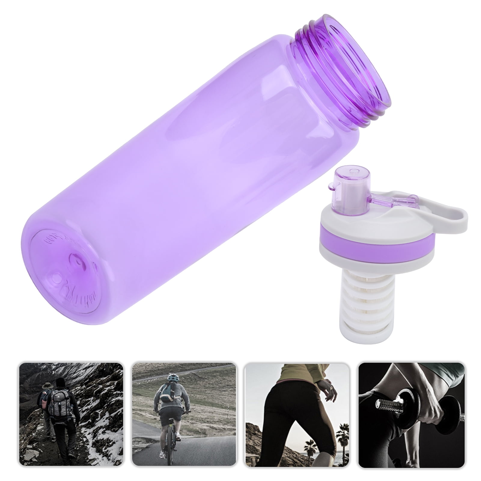 YOUTHINK Water Bottle Filter, Convenient 770ml Filtered Water Bottle For Camping Hiking Emergency For Outdoor Adventure
