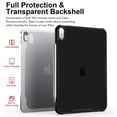 thumbnail image 5 of Designed for iPad 10th Gen 10.9 Inch 2022 Carbon Fiber Drop Protective Case, Luxury Ultra Slim TPU Soft Edge Anti-Fall Acrylic Back Case Cover Compatible with iPad 10th Generation, Black, 5 of 8