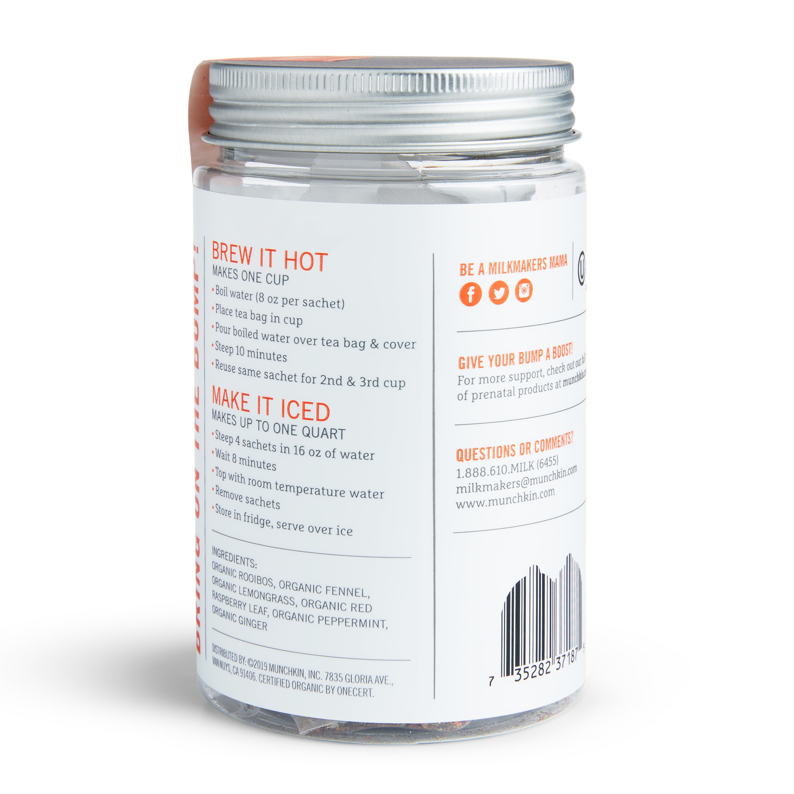 Munchkin Milkmakers Organic Prenatal Tea for Morning Sickness & Nausea