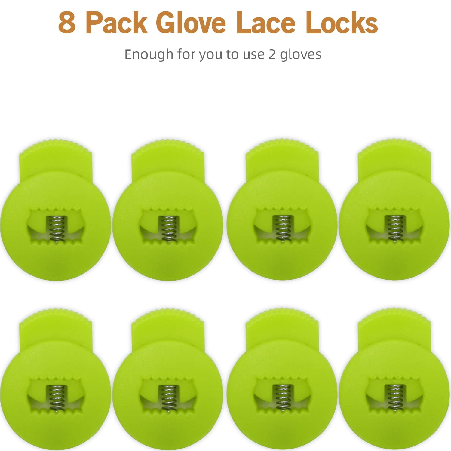 SAVITA 48pcs Gloves Locks, Baseball Glove Lace Locks Cord Locks for  Drawstrings with Springs No Knot Required Strong Elasticity Lace Locks  Gloves