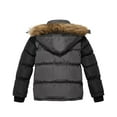 thumbnail image 2 of Wantdo Boy's Winter Jacket Quilted Puffer Coat Thicken Parka with Hood Dark Gray & Black 14/16, 2 of 6