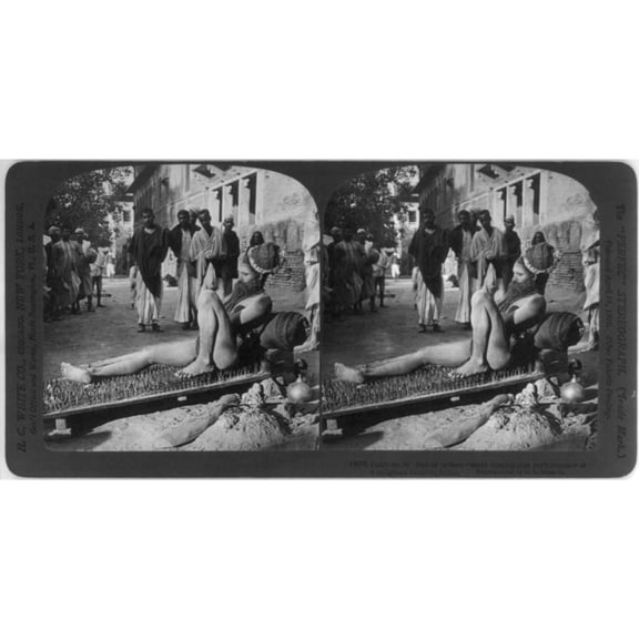 Fakir On His Bed Of Spikes History (36 x 24)