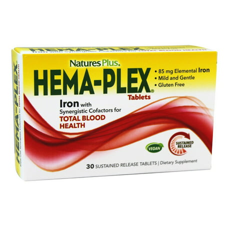 Nature's Plus - Hema-Plex for Total Blood Health - 30 (Best Nas For Plex)