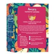 Amara Organic Baby Food Oats Mango N Strawberry, No Added Sugar, Stage 2, 5 Individual Servings