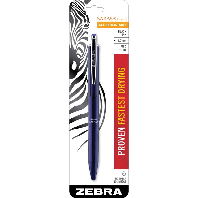 Bolígrafo de Tinta de Gel Retráctil Zebra Pen Sarasa Grand 0.7mm 1 Unidad