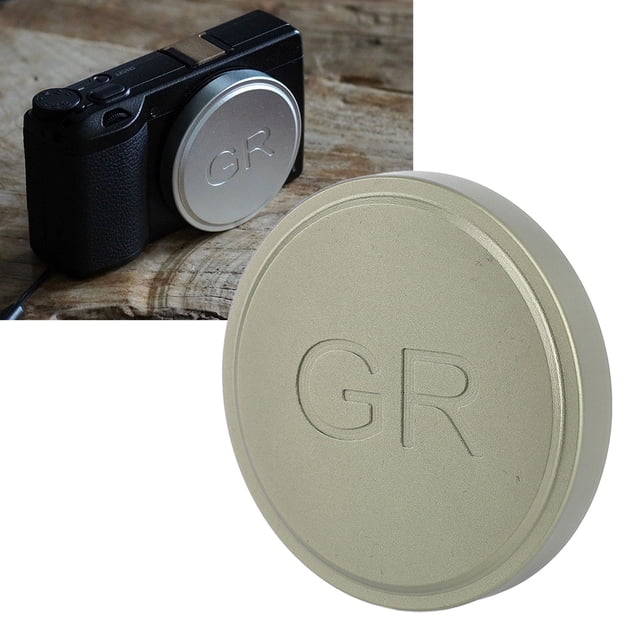 Capuchon d'Objectif pour GR2 GR3 GR3X 55mm Capuchon d'Objectif Couvre-Objectif en Alliage d'Aluminium Coton Cache-Objectif pour Appareil Photo Numérique Protecteur de Capuchon pour Photographes