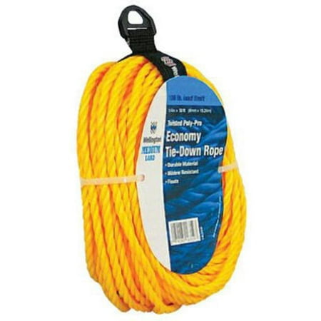 

3PC Wellington 1/4 in. D X 50 ft. L Yellow Twisted Polypropylene Rope