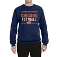 thumbnail image 2 of Wild Bobby Chicago CHI Hometown City Football Fan Pride Sports Unisex Crewneck Sweatshirt, Navy, XX-Large, 2 of 6