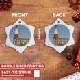 thumbnail image 3 of 3dRose, New York, Montauk Point Lighthouse - US33 WBI0205 - Walter Bibikow, 3 inch Snowflake Porcelain Ornament, 3 of 7