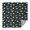 Dinosaur and Rainbow, variant on Dinosaur and Rainbow Black Pattern Square Tablecloth, Waterproof Wipeable Spillproof Washable Table Cover for Home Kitchen Party and Daily Decor 60"x60"