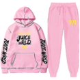 thumbnail image 1 of Nuevo rapero Juice Wrld mismo estilo sudadera traje suelto para hombres y mujeres Sudadera con capucha + pantalones de chándal, 1 of 5