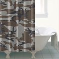 thumbnail image 4 of Military Camo Shower Curtain 72x72 Inch - Tactical Army Woodland Camouflage Waterproof Bathroom Curtain with 12 Hooks, Fade-Resistant Polyester Quick-Dry Machine Washable for Home Hotel Outdoor, 4 of 5
