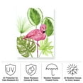 thumbnail image 3 of Melissa Wang 'Tropical Flamingo II' Outdoor Canvas 24x24, 3 of 5