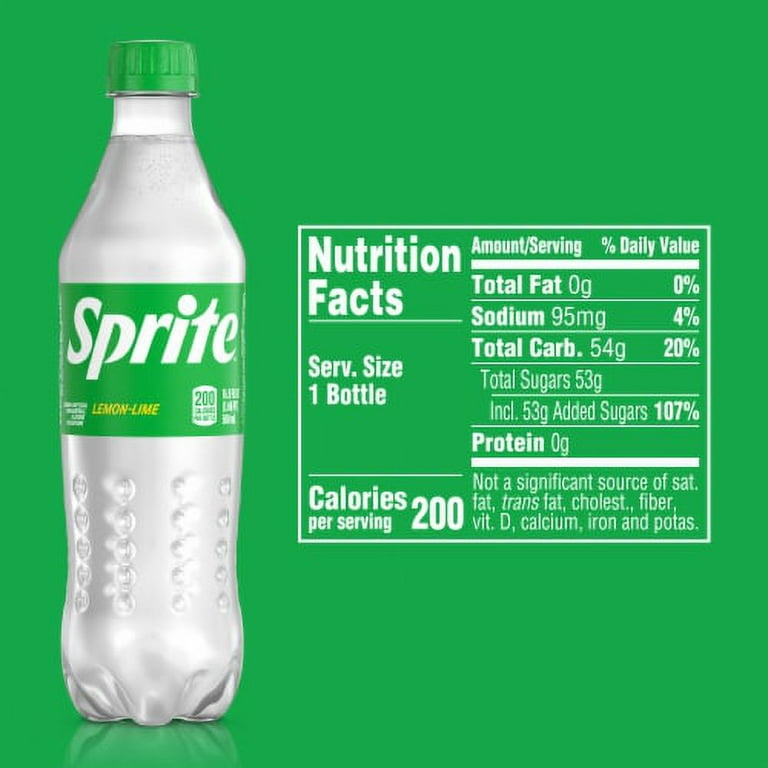 2X-Sprite Lemon Lime Caffeine Free Soda Bottles - 16.9 fl oz - 6