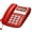 Red, variant on 7829 Desk Telephone Fix Landline Phone Oversized Keypad Universal for Home and Office