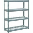 thumbnail image 2 of Global Industrial Extra Heavy Duty Shelving 48"W x 18"D x 60"H With 4 Shelves, Wire Deck, Gry, 2 of 3
