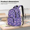 thumbnail image 3 of Kuiaobaty Skull Flower Print Backpack Set with Pencil Case for Teens Stars Moon Print Backpack and Lunch Bag Set with Multi Pockets Backpack and Water Bottle Bag for School, 3 of 7