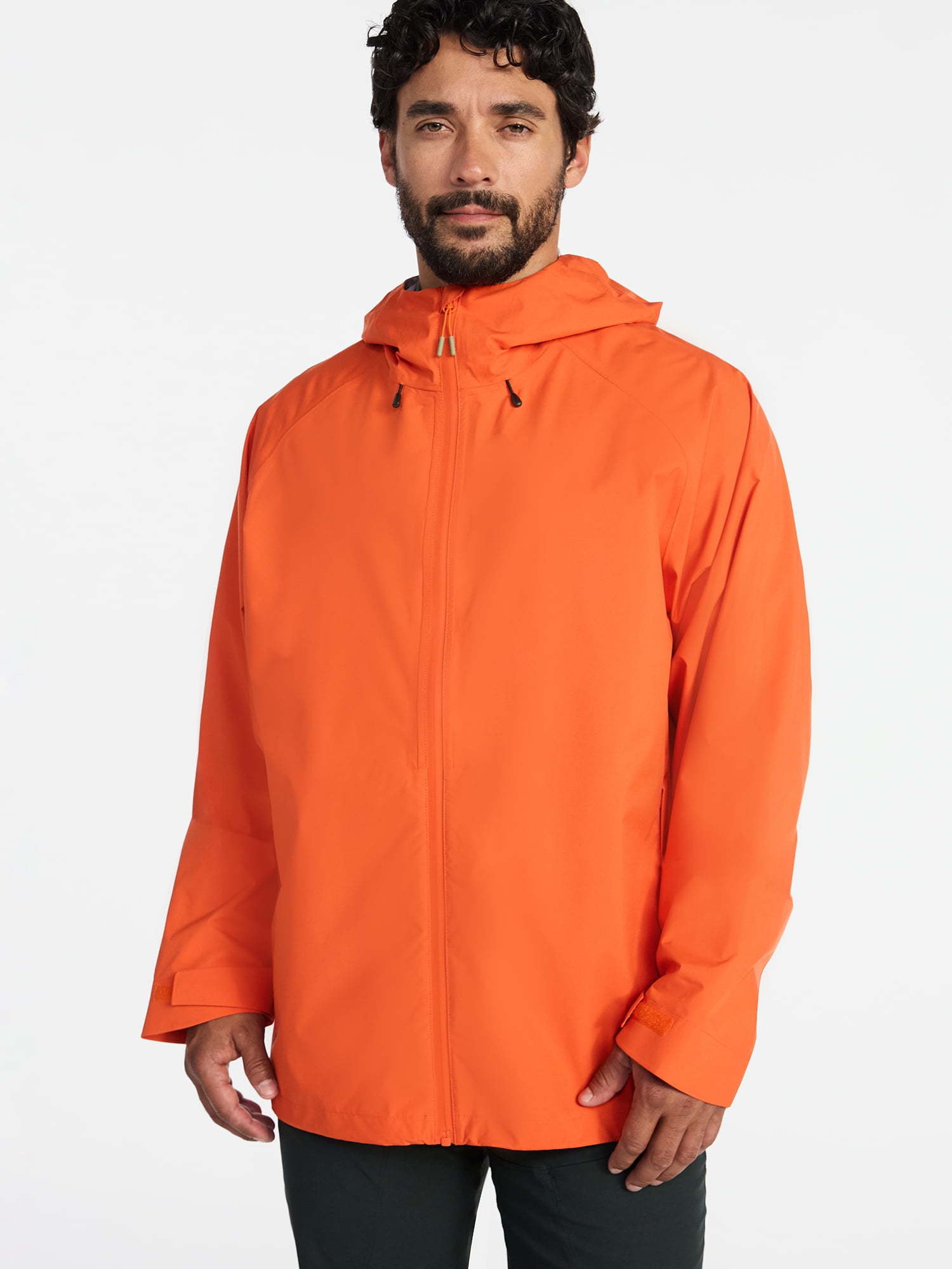 Ozark Trail Men's and Big Men's Sealed Seam Rain Jacket Pinnacle System, Sizes S-3XL