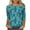 Multicolor#06, variant on Western Shirts for Women Plus Size Ethnic Style Tops Plus Size 3/4 Lenght Sleeve Vintage Bleached Crewneck Tunic Tees Loose Oversied Graphic Tshirt Tops Multicolor#02 L