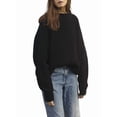 thumbnail image 3 of Women'S Oversized Sweaters Batwing Sleeve Mock Neck Jumper Tops Chunky Knit Pullover Sweater Black XXL, 3 of 9