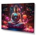 thumbnail image 2 of Designart "Starlight Buddha I" Religious Landscape Canvas Art Print, 2 of 5