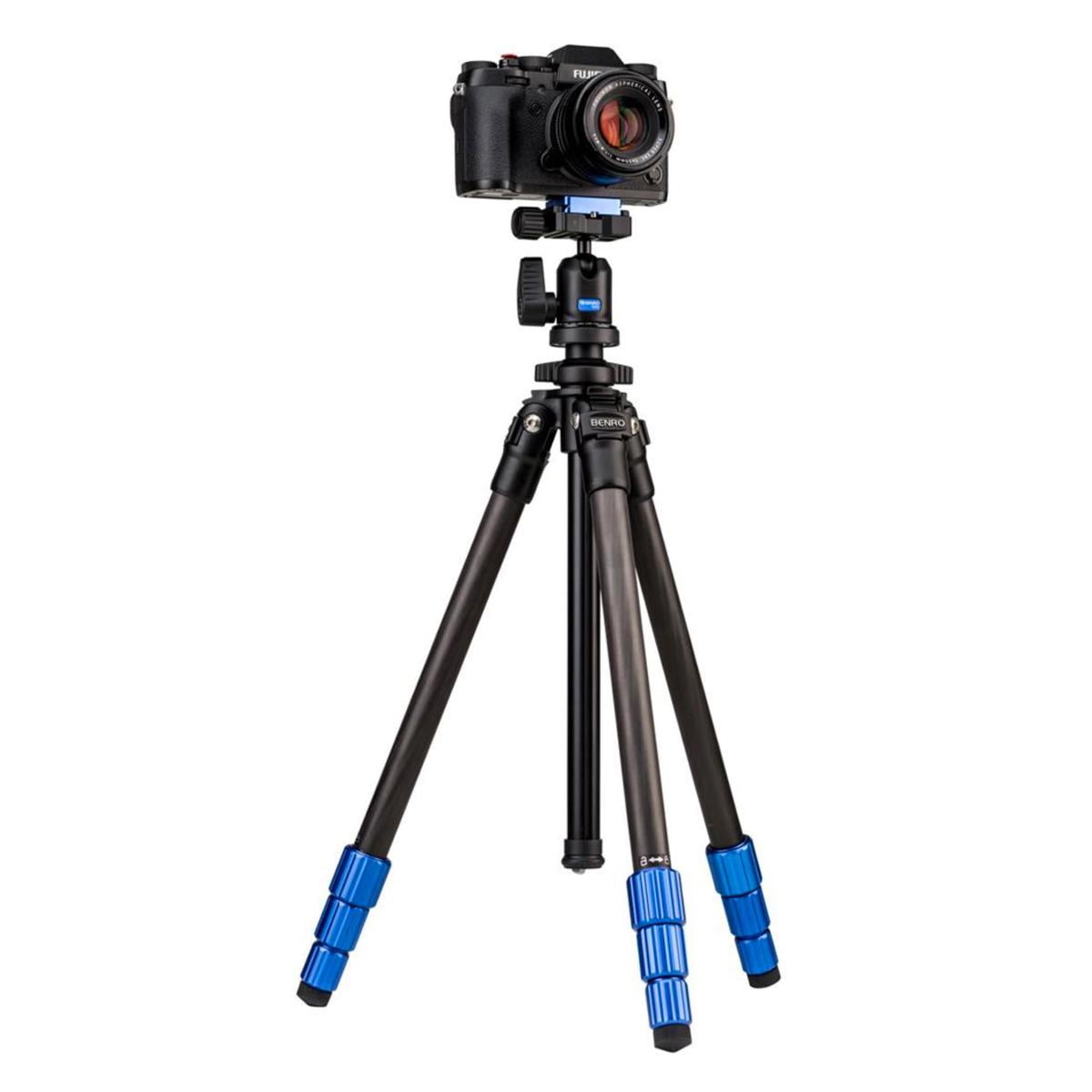 Benro Slim 4-Section Lightweight Carbon Fiber Tripod with Ball Head