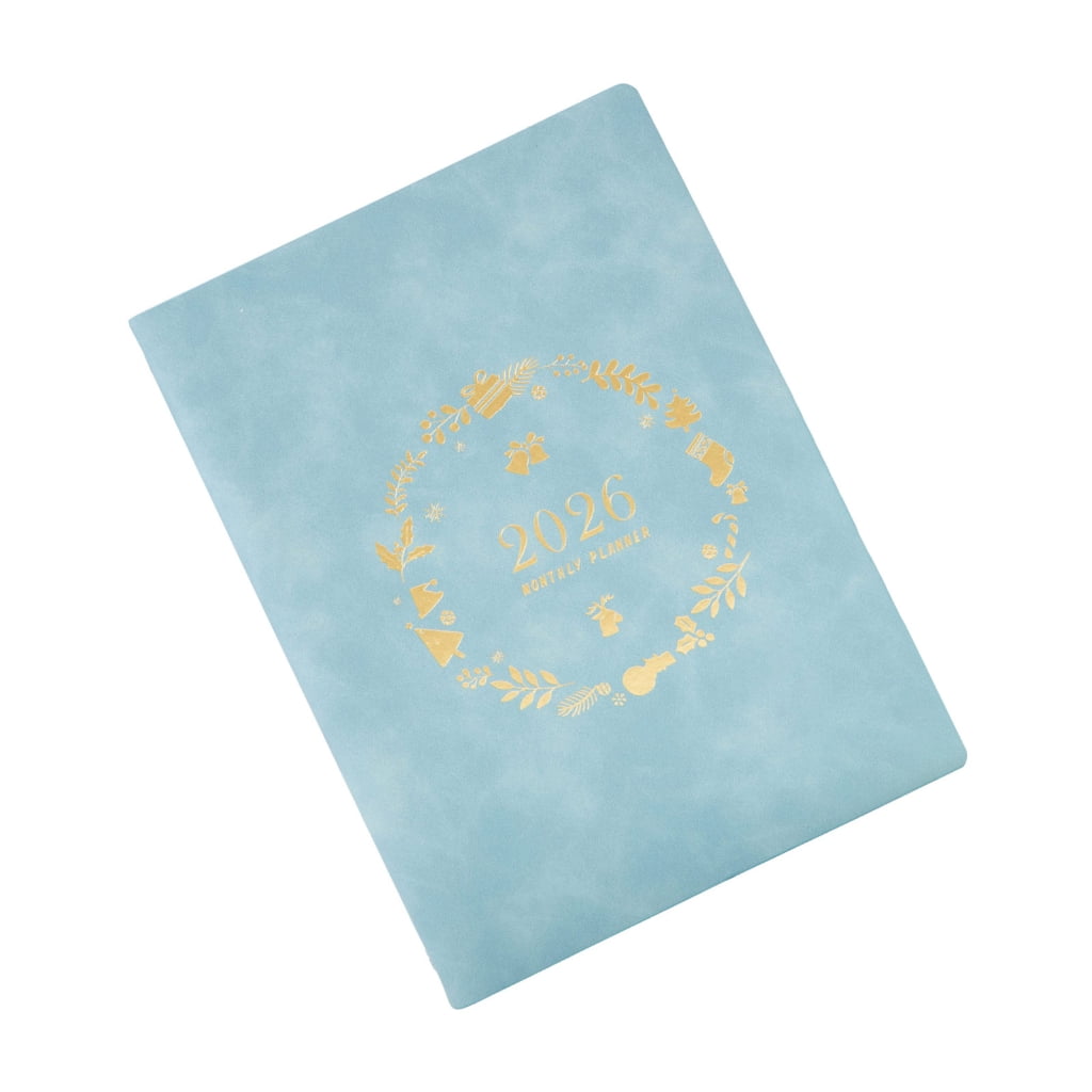 2026 Weekly Planner Notebook with Refillable 6 Rings Leather Binder Cover Dated