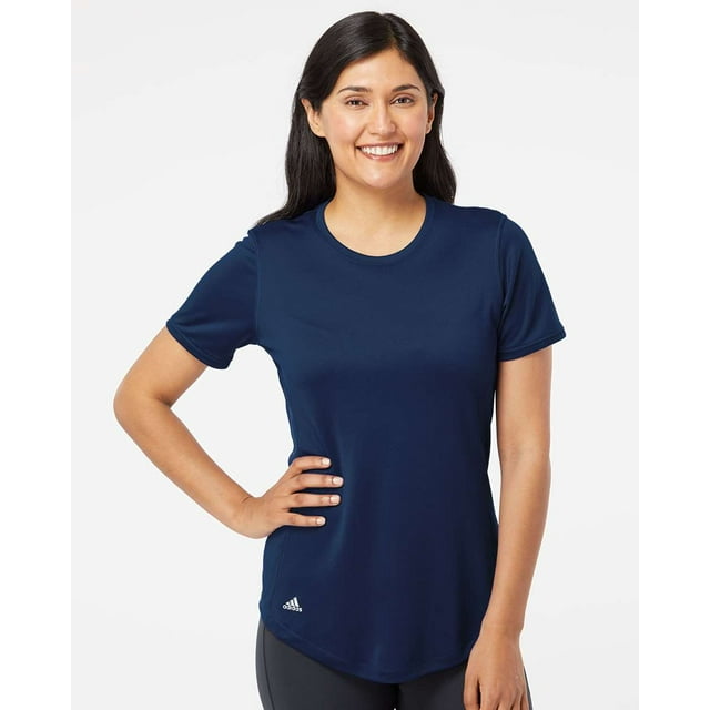 T-Shirt de Sport pour Femmes, 2TG, Bleu Marine Collégial