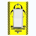 thumbnail image 1 of Metal Light Switch Plate Cover Yellow Contaminated Biohazard Sign SGN002, 1 of 13