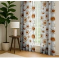 thumbnail image 4 of Vargottam Cotton Canvas Curtains - 90" Long Drapes for Tall Windows or Balcony Doors - Set of 2 Panels, 52"x90" - Light Filtering Rod Pocket/Back Tab Drapes, 3-in-1 Hanging - Boho Design (White), 4 of 8