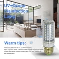 thumbnail image 2 of E27 10W LED UV Lámpara germicida UVC Esterilizador Luz Bombilla de maíz AC 220-240V Lamparas Tmvgtek Para estrenar, 2 of 9