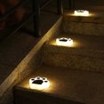 thumbnail image 4 of 4 luces solares para jardín, luces solares para el suelo, luces solares para exteriores con estampado de huellas, luces LED recargables para jardín, lámpara de camino, iluminación para pasarela para, 4 of 6