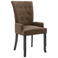 thumbnail image 6 of vidaXL Dining Chair with Armrests Fabric Bedroom Kitchen Seating Multi Colors, 6 of 11