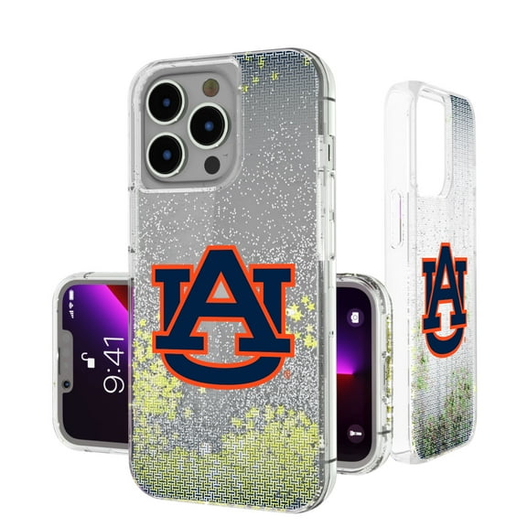 Auburn Tigers Linen Logo iPhone Glitter Case