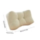 thumbnail image 3 of Cojín de soporte lumbar para silla de oficina para largas horas sentado Cojín de soporte lumbar para coche Cojín lumbar Wonder Cojín de respaldo para siesta Cojín de silla Cojín de poliéster, 3 of 6