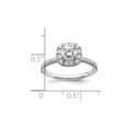 thumbnail image 3 of 1.00 Carat (Ctw G-H-I, SI1-SI2) Lab Grown Diamond Engagement Halo Ring in 14K White Gold, 3 of 7