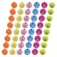 thumbnail image 2 of 100 cuentas redondas cruzadas, cuentas espaciadoras, cuentas sueltas con agujeros para hacer joyas de rosario, 2 of 6