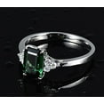 thumbnail image 3 of 1.50 Carat Emerald and Diamond Engagement Ring in White Gold, 3 of 4