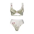 thumbnail image 4 of Rocae Herbs and Wildflowers for Bikini Set for Women Two Piece Sexy High Swimsuits Split Crossover Bikini XX-Large, 4 of 9