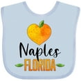 thumbnail image 3 of Inktastic Naples Florida Orange in Heart Boys or Girls Baby Bib, 3 of 4