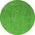 thumbnail image 1 of Ahgly Company Indoor Round Oriental Green Industrial Area Rugs, 6' Round, 1 of 4