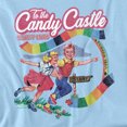 thumbnail image 2 of Candy Land to The Candy Castle Women's T Shirt, Light Blue, 2X-Large, 2 of 6