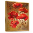 thumbnail image 2 of Designart Red Blossoming Poppies IV FLOAT FRAME WALL ART, 2 of 4